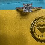 Dazzling Solid Silver 0.8ct Moissanite ring Photo 6