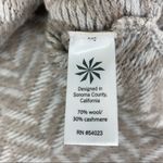 Athleta Wool & Cashmere Blend Gray & Tan Soft Print Long Sleeve Knit Sweater XS Photo 4