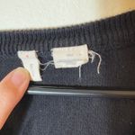 Moth Anthropologie Black Crochet‎ Lace Overlay Short Sleeve Sweater size medium Photo 3