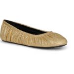Rebecca Minkoff Ruched Metallic Ballet Flat Photo 1