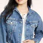 Edwin Sia NWOT Light Blue Denim Cropped Jacket Size S Photo 0