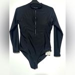 Baleaf NWT  Flyleaf 1/2 Zip Long Sleeve BlackSwimsuit UV Block Large Photo 1