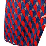 BCBG MaxAzria Rosalina Midi Dress Navy Red Geometric Size 4 NWT Photo 8