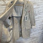 Vintage Handmade One Of A Kind Christmas Womens XXL Coat Hand Painted Wool Teddy Gray Size 2X Photo 3