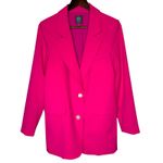 Vince Camuto Notch Collar Poly Base Blazer Hot Pink size 8 Photo 1