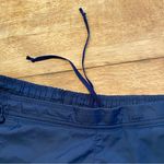 Nike  Women’s Size Medium (8-10) Navy Nylon Jogging Shorts‎ With Accent Stripes Photo 5