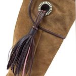 BCBGMAXAZRIA Suede Tassle Heel Boots Photo 2