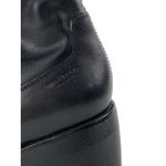 Vagabond  Brooke Black Leather Block Heel Square Toe Platform Knee High Boots 9 Photo 1