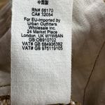 Free People  Frankie Striped Skinny Pants Button Front High Waist Ankle Tan 12 Photo 4