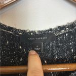 Ann Taylor  Black White Tweed Textured Short Sleeve Fitted Mini Dress Cotton Photo 2