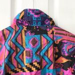 Wilson Vintage 80s Graphic Bold Southwestern Print Windbreaker Jacket Large Photo 6