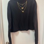 Nike  Gold Chain Black Long Sleeve Tee Photo 2