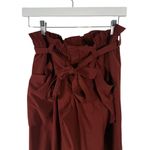 Athleta Skyline Paperbag Pant Rust Red Commuter Travel Pockets FLAW Womens 4 Photo 3