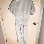 ZARA Light Wash Short Sleeve Denim Jumpsuit – Size M Photo 4