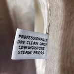 KAREN Women's Medium Tan Pinstripe Button Front, Vintage Coat Photo 10