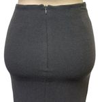 Gianni made USA Bodycon Leather Accent Front Slit Zip Back Lined Skirt Womens 4 Brown Photo 3