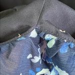 J.Crew Blue Floral Long Sleeve Ruffle Collar Midi Dress Size 6 Photo 9