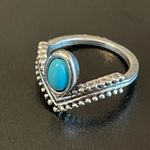 Turquoise stone princess crown ring size 5 Photo 2
