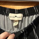 Derek Heart  Striped Off-The-Shoulder Tie-Sleeve Jumpsuit Photo 3