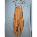 FP Movement Hot Shot Onesie L Toasted Coconut Slouchy Jumpsuit Comfy Loungewear Orange Size L Photo 4