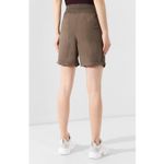 James Perse Women's Brown Drawstring Waistband Rolled Hem Poplin Short Size 1 Photo 1