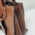 wilson's leather Vintage  Dark Red Shoulder Tote Organizer Lined Double Handle Photo 2