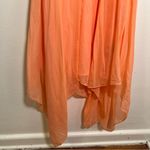 Guess Twisted Tank Handkerchief Hem Dress Coral Peach 6 Photo 4