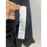 J.Crew Women's Button Up Blouse Solid Black Sheer Long Sleeve Size 2P Petite Photo 3