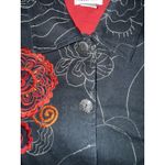 Tantrums Collection Women's Large Outfit Jacket Pants Embroidered Floral Black Photo 6