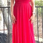 Lulus Red Halter Maxi Dress – Size M | Formal Evening Gown Size M Photo 2