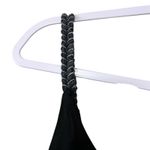 Made in Italy Embroidered Silk Blend Top VTG Sheer Lined Braided Straps Y2K Boho Black Size undefined Photo 4