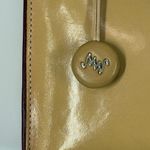 Vintage Monsac yellow leather shoulder purse 7x10x3.5" 6" Handle Photo 2