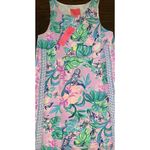 Lilly Pulitzer Mermaid In The Shade Jackie Purple Green Silk Shift Dress XS New Photo 5