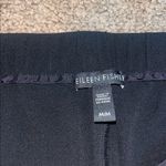 Eileen Fisher System Silk Georgette Crepe Slouchy Tapered Ankle Pant Black M Photo 7