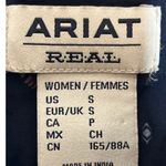 Ariat Real Dakota Snap Front Blue Western Shirt Small embroidered Details Photo 7