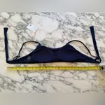 Quince NWT  Women's Scoop Neck Bikini Top Navy Blue Size XL Photo 5