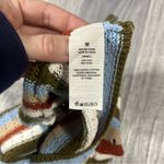 Garage Green, White, Orange, Baby Blue Striped Halter Knit Top; Medium Women's Photo 7