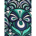 Missoni 3/4 Sleeve Multicolor Paisley Silk Printed Round Neck Blouse Size Small Photo 7