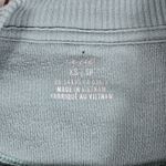 Aerie  Zebra Print Oversized Sweatshirt Light Blue‎ Grey Long Sleeve Crew Neck XS Photo 2