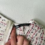 ZARA  Textured Weave Tweed Dress With Ruffles Photo 8