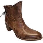 Bed Stu  Bia Ankle Boot Tan Dip Dye Leather Western Boho Size 9 Photo 0