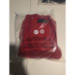 Liz Claiborne Sport Red Velvet Cardigan, Women's Medium Button Up, Knit Trim Photo 6