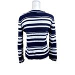 Liz & Co black/white striped, long-sleeve sweater, size Petite XL Photo 4