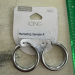 Icing Stainless Steel Hoop Earrings Photo 0