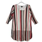 Alfani Striped Sheer Mesh Tunic Photo 1