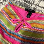 Revolve Forever 21 Pink Multi Colored Knit Bodycon Beach Mini Skirt Photo 2