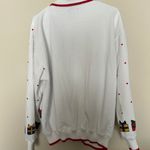 American Vintage vintage 90s 1990s Santa Claus & Reindeer white Christmas Holiday sweater Photo 5