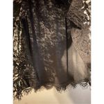Alya  Black Lace Floral Layered A Line Skirt Size Medium NWOT Photo 3