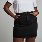 Cotton On  Denim Mini Skirt Black Photo 0