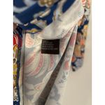 J. McLaughlin  Catalina Cloth Catalyst Floral Midi Dress Blue Orange EUC XS Basic Photo 9